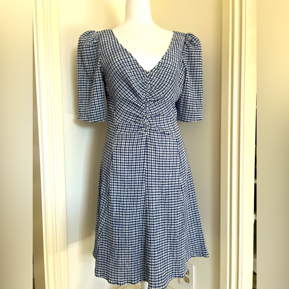 Spring seersucker dress